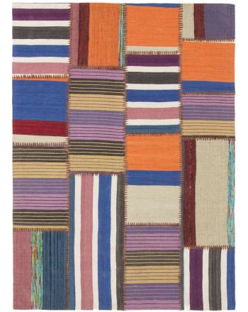 Alfombra de tejido Kilim Patchwork