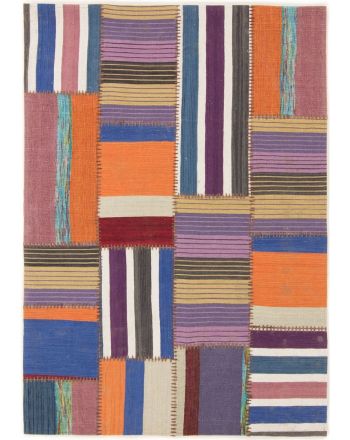 Alfombra de tejido Kilim Patchwork