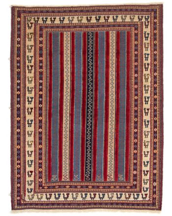 Alfombra de tejido Kilim Qashqai