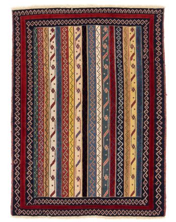 Alfombra de tejido Kilim Qashqai