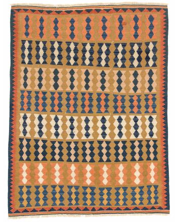 Alfombra de tejido Kilim Qashqai