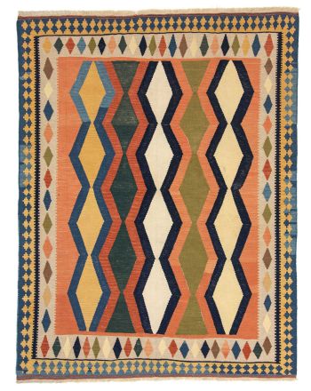 Alfombra de tejido Kilim Qashqai