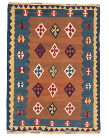 Alfombra de tejido Kilim Qashqai