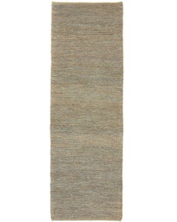 Alfombra de tejido Kilim Yute pasillo Gris