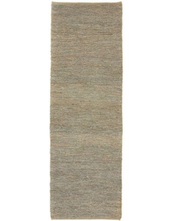 Alfombra de tejido Kilim Yute pasillo Gris