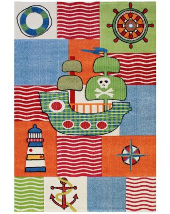 Alfombra niños Pirat Multicolor