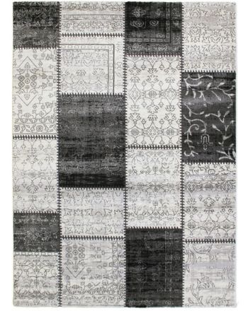 Alfombra Patchwork Gris