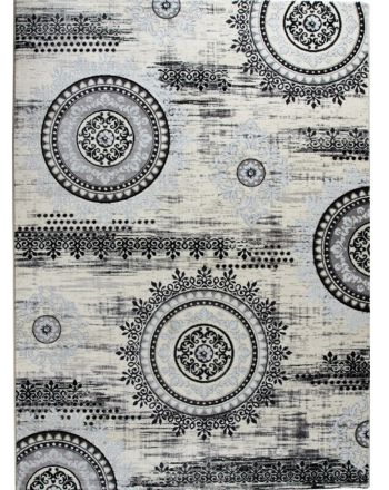 Alfombra Mandala Gris