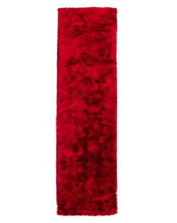 Alfombra pelo largo Breeze pasillo Rojo