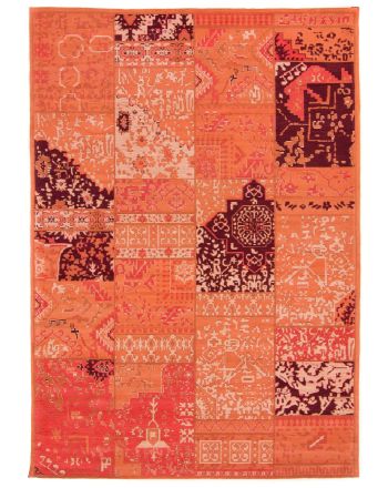 Alfombra de tejido Kilim Patchwork Sofi Rojo