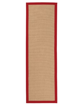 Alfombra de pasillo Sisal Rojo