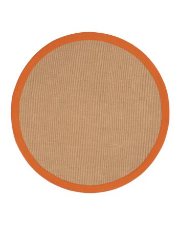 Alfombra Sisal redondo Naranja