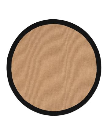 Alfombra Sisal redondo Negro