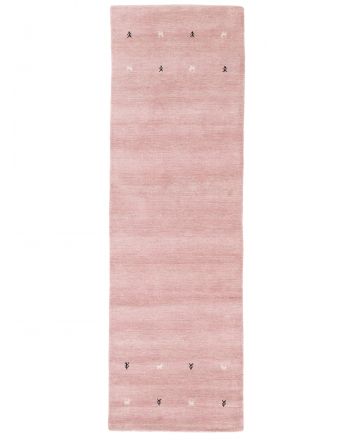 Alfombra de lana Gabbeh Uni pasillo Fucsia