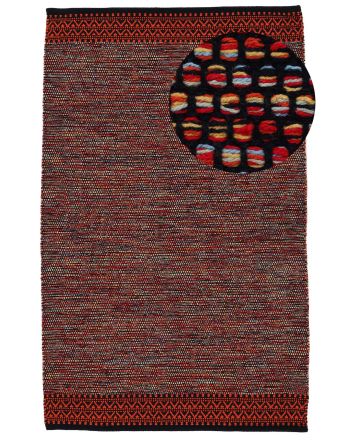 Alfombra de tejido Kilim Mia Naranja