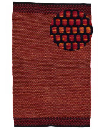 Alfombra de tejido Kilim Mia Rojo