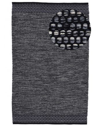 Alfombra de tejido Kilim Mia Schwarz