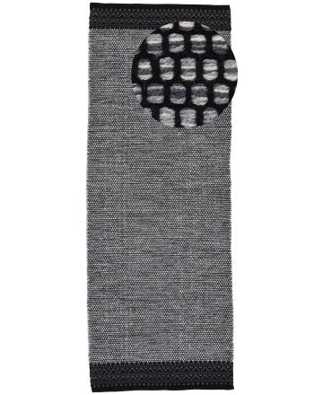 Alfombra de tejido Kilim Mia pasillo Gris