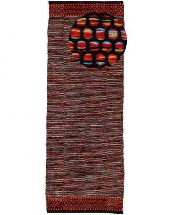 Alfombra de tejido Kilim Mia pasillo Naranja
