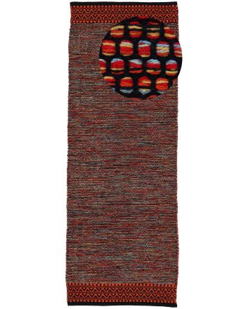 Alfombra de tejido Kilim Mia pasillo Naranja