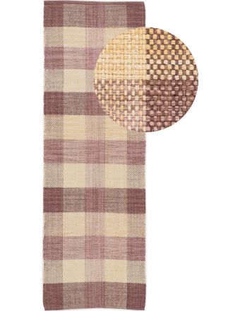 Alfombra de tejido Kilim Ella pasillo Beige