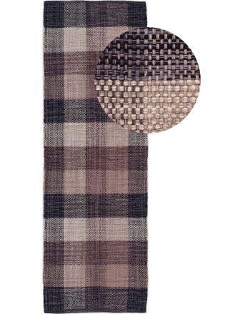 Alfombra de tejido Kilim Ella pasillo Gris