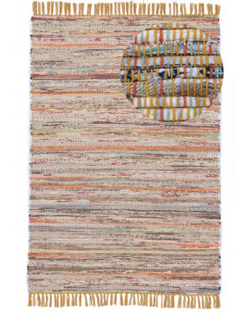 Alfombra de tejido Kilim Chindi Gelb
