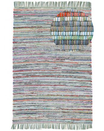 Alfombra de tejido Kilim Chindi Grün