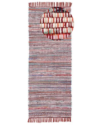 Alfombra de tejido Kilim Chindi pasillo Rojo