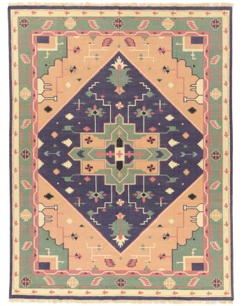 Alfombra de tejido Kilim India