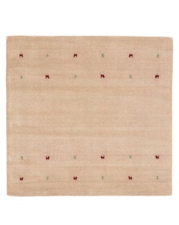 Alfombra de lana Gabbeh Uni Beige