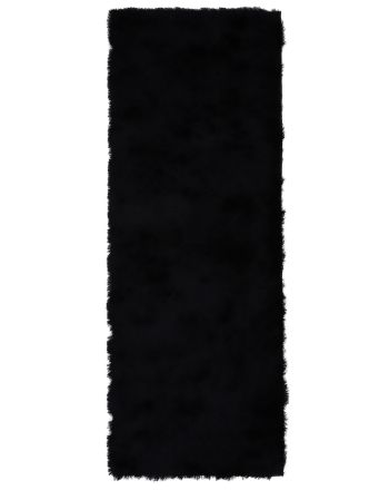 Alfombra pelo largo Breeze pasillo Negro