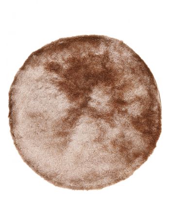 Alfombra pelo largo Breeze redondo Beige
