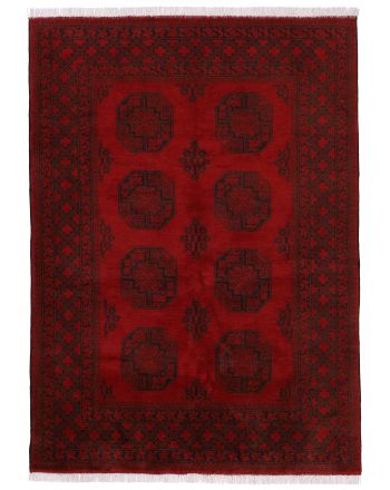 Alfombra Afghan Akhche Rojo