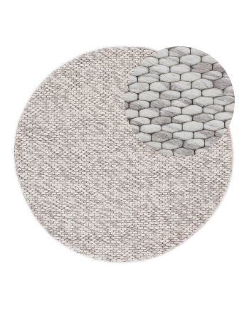 Alfombra de lana Sina redondo Beige