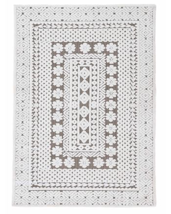 Alfombra Holly Crema/Gris claro