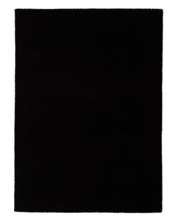 Alfombra de lana Gabbeh Uni Negro
