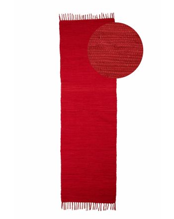 Alfombra de tejido Kilim Chindi pasillo Rojo