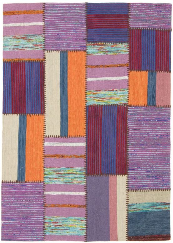 Alfombra de tejido Kilim Patchwork