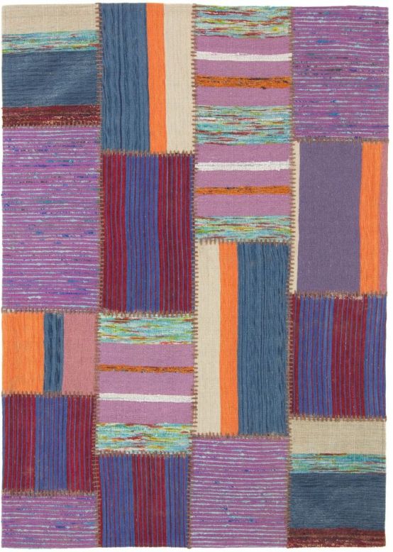 Alfombra de tejido Kilim Patchwork