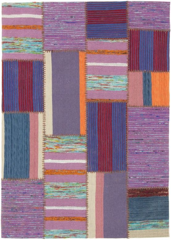 Alfombra de tejido Kilim Patchwork