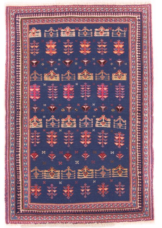 Alfombra de tejido Kilim Qashqai