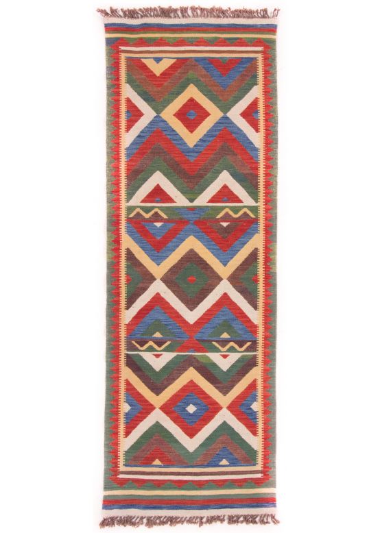 Alfombra de tejido Kilim Qashqai