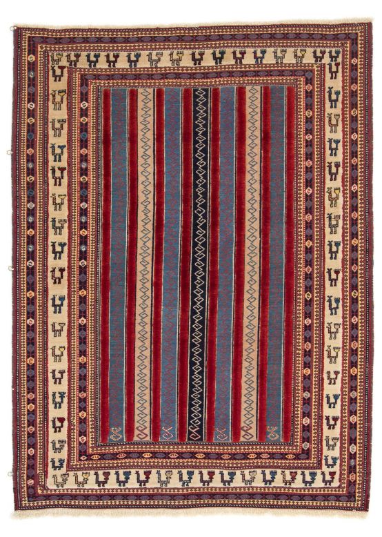 Alfombra de tejido Kilim Qashqai