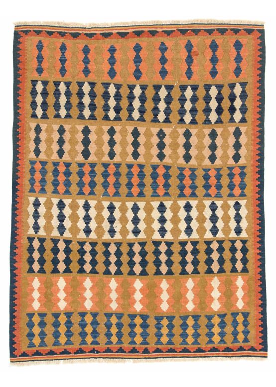 Alfombra de tejido Kilim Qashqai