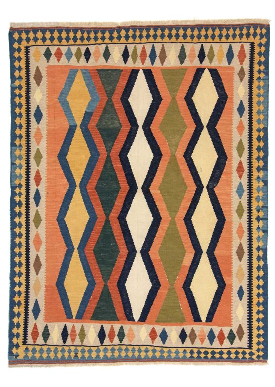 Alfombra de tejido Kilim Qashqai