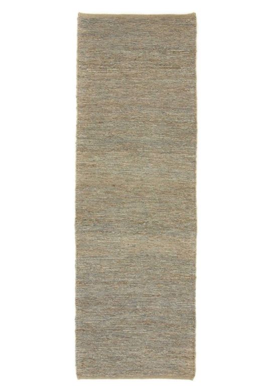 Alfombra de tejido Kilim Yute pasillo Gris