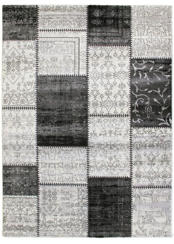 Alfombra Patchwork Gris