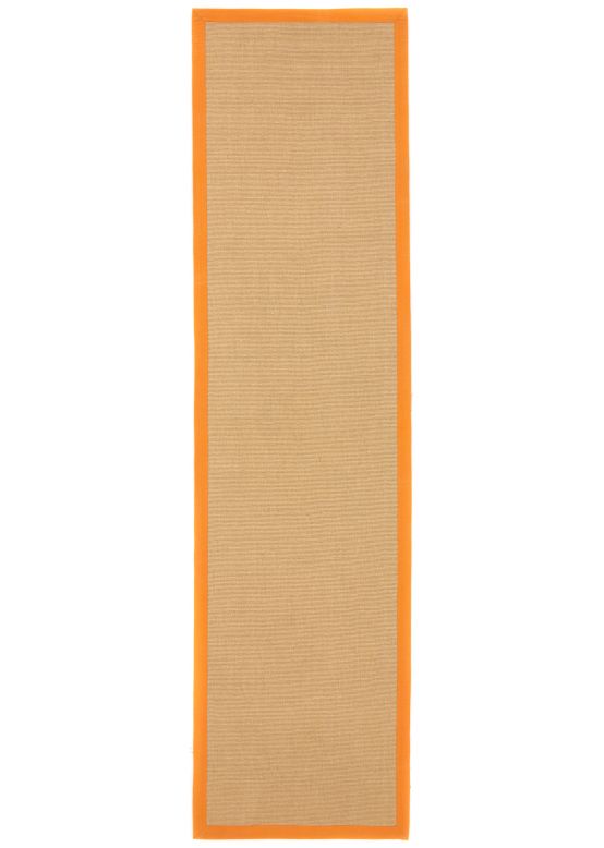 Alfombra de pasillo Sisal Naranja