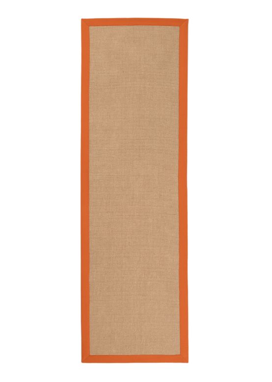 Alfombra de pasillo Sisal Naranja